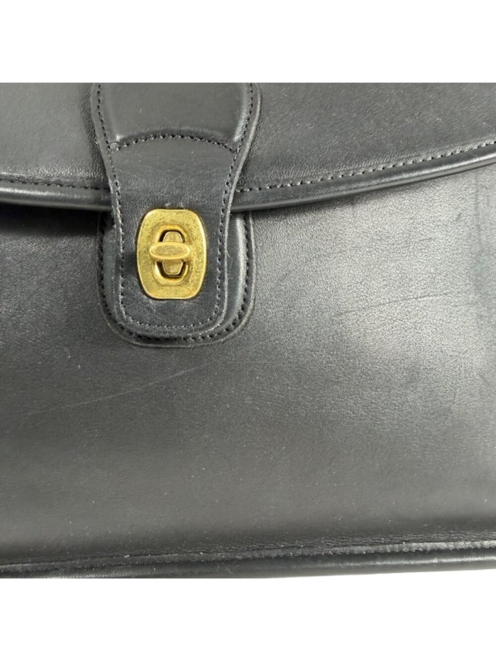 Vintage Coach Beekman Black Glove Tanned Leather Briefcase #5266 - Picture 5 of 16